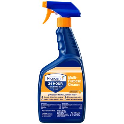 Picture of Microban Professional 24-Hour Disinfectant Multipurpose Cleaner, Citrus Scent, 32 Oz Bottle