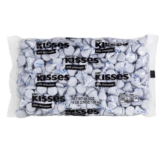 Picture of Hersheys KISSES Milk Chocolates, White, 66.7 Oz Bag