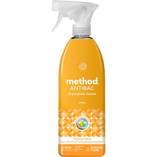 Picture of Method Antibacterial All-Purpose Cleaner Spray, Citron Scent, 28 Oz