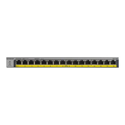 Picture of Netgear 16-Port 183W PoE/PoE+ Gigabit Ethernet Unmanaged Switch - 16 Ports - 2 Layer Supported - Twisted Pair - Wall Mountable, Rack-mountable, Desktop - Lifetime Limited Warranty