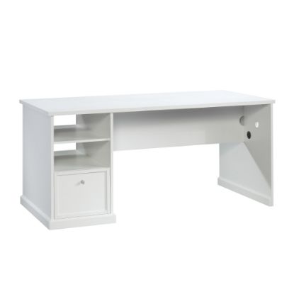 Picture of Sauder Craft Pro 66inW Computer Desk Project Table, White