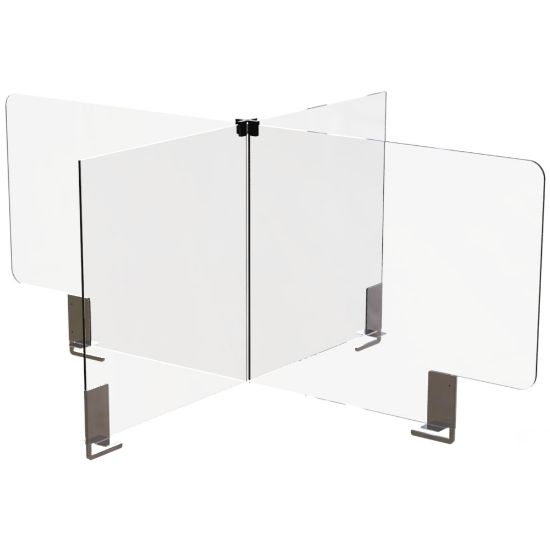 Picture of Rosseto Serving Solutions Avant Guarde 360 deg. Safety Shields, 20in x 36in, Clear, Set Of 3 Shields