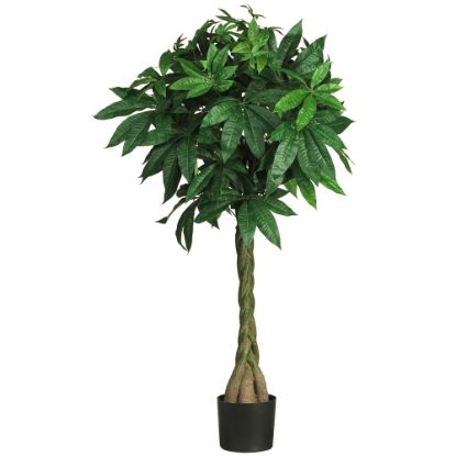 Picture of Nearly Natural 51inH Plastic Braided Money Tree With Pot