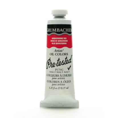 Picture of Grumbacher P170 Pre-Tested Artists Oil Colors, 1.25 Oz, Quinacridone Red, Pack Of 2