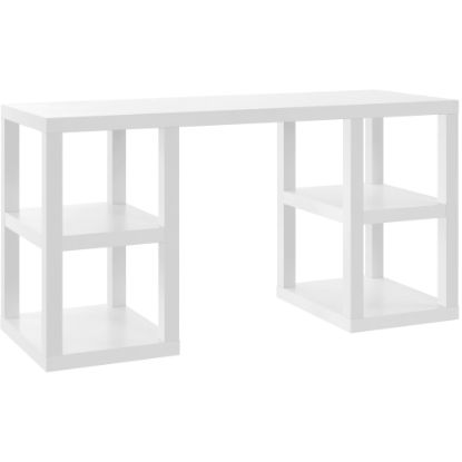 Picture of Ameriwood Home Parsons Deluxe 60inW Writing Desk, White