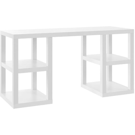 Picture of Ameriwood Home Parsons Deluxe 60inW Writing Desk, White