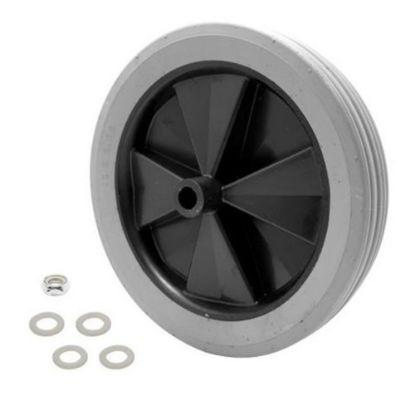 Picture of Rubbermaid 12in Non-Marking Tilt Truck Wheel, Gray