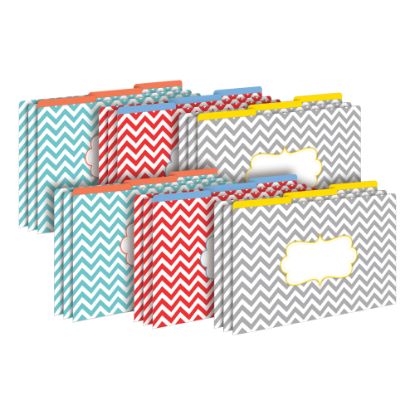 Picture of Barker Creek Tab File Folders, Legal Size, Chevron Beautiful, Pack Of 18 Folders