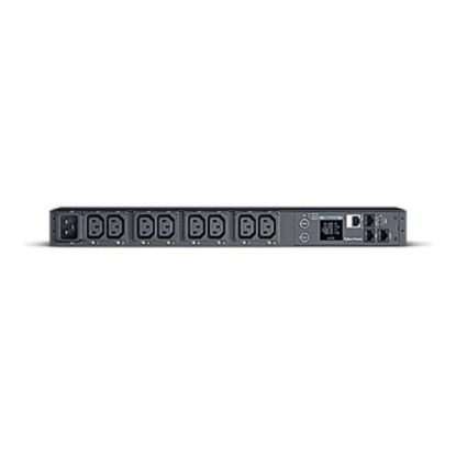 Picture of CyberPower Switched Metered-by-Outlet PDU81005 - Power distribution unit (rack-mountable) - AC 100-120 V - Ethernet, USB, serial - input: IEC 60320 C20 - output connectors: 8 (power IEC 60320 C13) - 1U - 10 ft cord