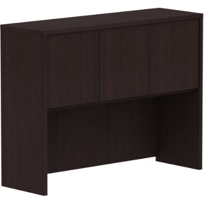 Picture of Lorell 3-Door Laminate Hutch, 36inH x 48inW x 15inD, Espresso