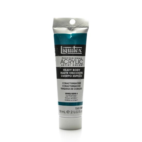 Picture of Liquitex Heavy Body Professional Artist Acrylic Colors, 2 Oz, Cobalt Turquoise