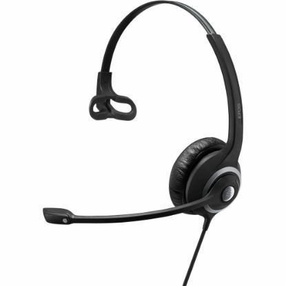 Picture of EPOS IMPACT SC 230 USB MS II Headset - Mono - USB Type A - Wired - On-ear - Monaural - Noise Cancelling, Electret, Uni-directional, Condenser Microphone - Black