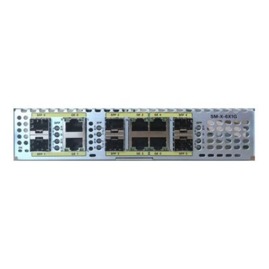 Picture of Cisco 6-Port Gigabit Ethernet Dual-mode GE/SFP SM-X Module