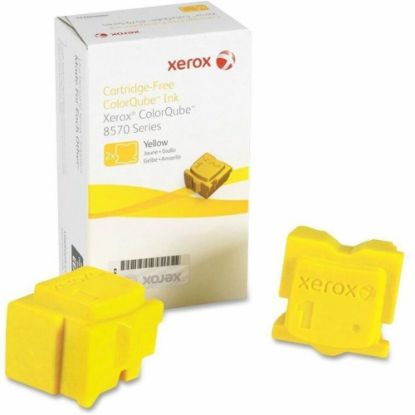 Picture of Xerox 8570 ColorQube Yellow Solid Ink, Pack Of 2, 108R00928