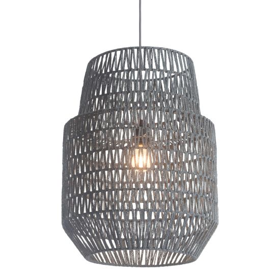 Picture of Zuo Modern Daydream Ceiling Lamp, 17-7/10inW, Gray Shade/Gray Base