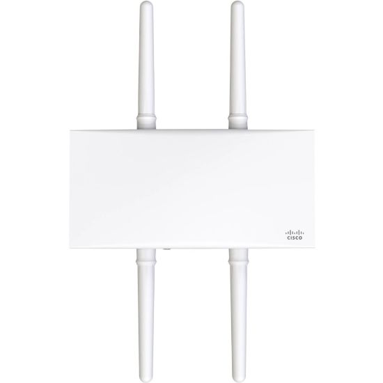 Picture of Meraki MR76 Dual Band IEEE 802.11 a/b/g/n/ac/ax 1.70 Gbit/s Wireless Access Point - Outdoor - 2.40 GHz, 5 GHz - 4 x External Antenna(s) - External - MIMO Technology - 1 x Network (RJ-45) - Gigabit Ethernet - PoE Ports - 15 W - IP67