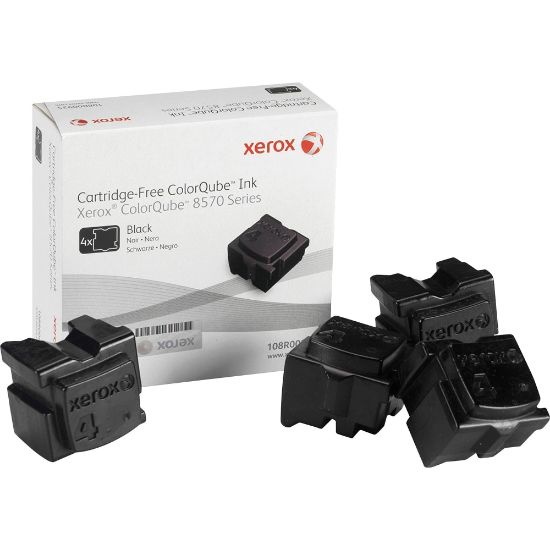 Picture of Xerox 8570 ColorQube Black Solid Ink, Pack Of 4, 108R00930