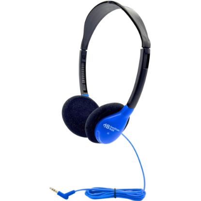 Picture of Hamilton Buhl Personal On-Ear Stereo Headphone - BLUE - Stereo - Blue - Mini-phone (3.5mm) - Wired - 32 Ohm - 50 Hz 16 kHz - On-ear - Binaural - 5 ft Cable