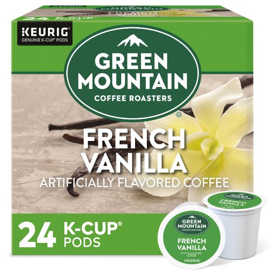 Picture of Green Mountain Coffee Single-Serve Coffee K-Cup Pods, French Vanilla, Carton Of 24