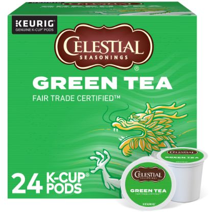 Picture of Celestial Seasonings Single-Serve K-Cup Pods, Green Tea, Box Of 24