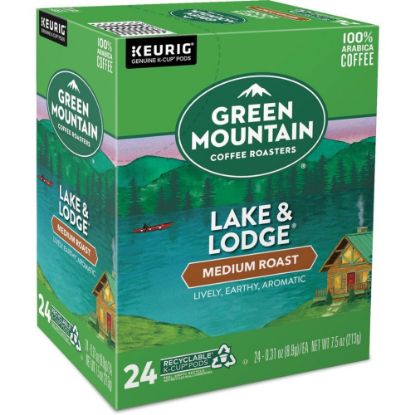 Picture of Green Mountain Coffee Single-Serve Coffee K-Cup Pods, Lake & Lodge, Carton Of 24