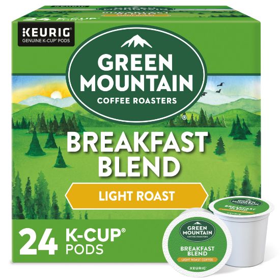 Picture of Green Mountain Coffee Single-Serve Coffee K-Cup Pods, Breakfast Blend, Carton Of 24