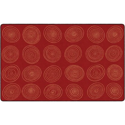 Picture of Flagship Carpets Circles Rug, Rectangle, 7ft 6in x 12ft, Brick