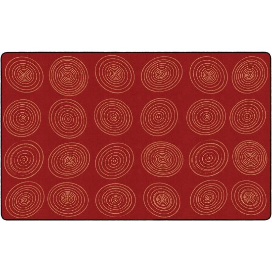 Picture of Flagship Carpets Circles Rug, Rectangle, 7ft 6in x 12ft, Brick