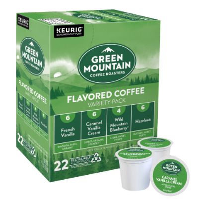 Picture of Green Mountain Coffee Single-Serve Coffee K-Cup Pods, Flavored Variety Pack, Carton Of 24