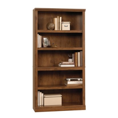 Picture of Sauder Select 70inH 5-Shelf Bookcase, Oiled Oak