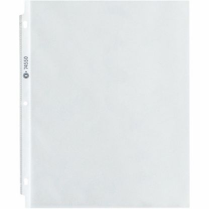 Picture of Business Source Top-Loading Sheet Protectors, 8-1/2in x 11in, 3.3-mil, Clear, Box Of 100 Protectors