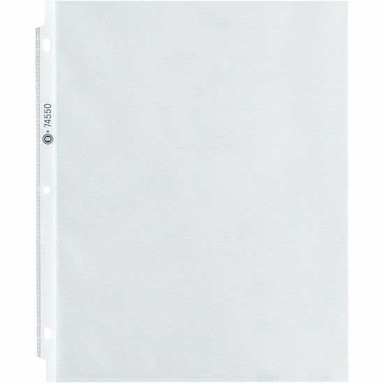 Picture of Business Source Top-Loading Sheet Protectors, 8-1/2in x 11in, 3.3-mil, Clear, Box Of 100 Protectors