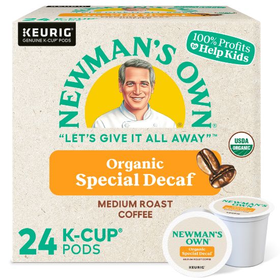 Picture of Newmans Own Organics Special Blend Single-Serve Coffee K-Cup Pods, Decaffeinated, Carton Of 24