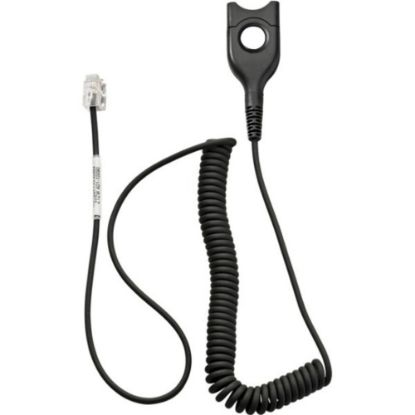 Picture of EPOS Standard bottom cable, ED to RJ9 - Easy Disconnect/RJ-9 Phone Cable for Phone - First End: Easy Disconnect - Second End: 1 x RJ-9 Phone - Male