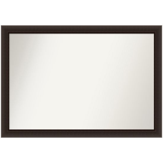 Picture of Amanti Art Narrow Non-Beveled Rectangle Wood-Framed Bathroom Wall Mirror, 27-1/2in x 39-1/2in, Romano Espresso