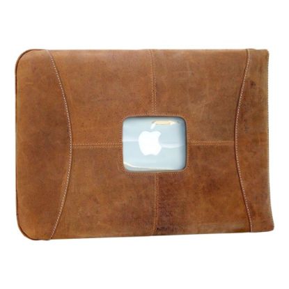 Picture of MacCase Premium Leather Sleeve - Notebook sleeve - 13in - vintage - for Apple MacBook (13.3 in); MacBook Air (13.3 in); MacBook Pro (13.3 in)