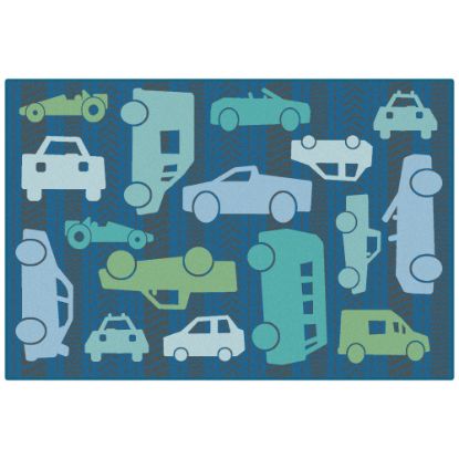 Picture of Carpets for Kids KID$Value Rugs All Autos Activity Rug, 3ft x 4ft6in, Blue