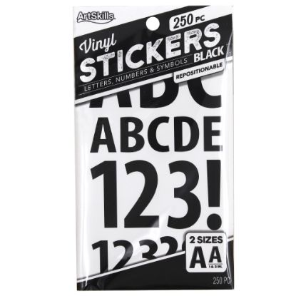 Picture of ArtSkills Vinyl Letters, Black, Pack of 250