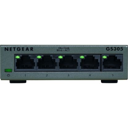 Picture of Netgear GS305 Ethernet Switch - 5 Ports - 2 Layer Supported - Twisted Pair - 3 Year Limited Warranty