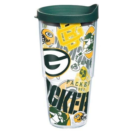 Picture of Tervis NFL All-Over Tumbler With Lid, 24 Oz, Green Bay Packers