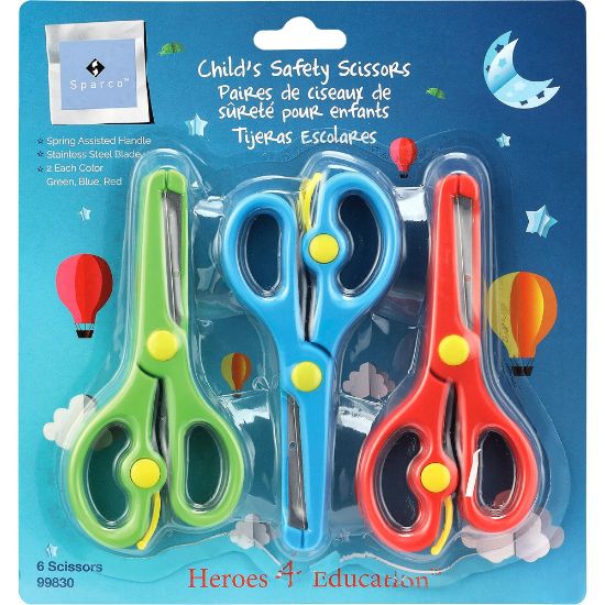 Picture of Sparco Childs Safety Scissors Set - 6 / Pack