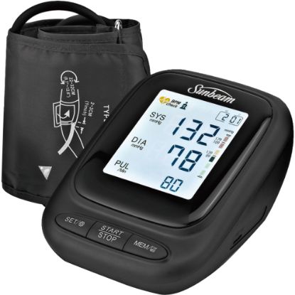 Picture of Sunbeam 16984 Upper Arm Blood Pressure Monitor, Black