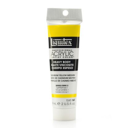 Picture of Liquitex Heavy Body Professional Artist Acrylic Colors, 2 Oz, Cadmium Yellow Medium, Pack Of 2