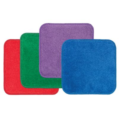 Picture of Flagship Carpets Jumbo Seating Squares, 16in x 16in, Multicolor, Set Of 24