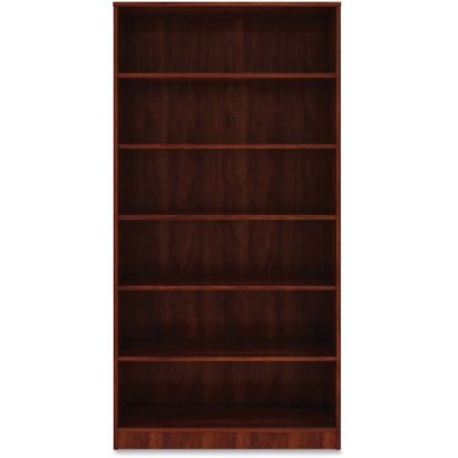 Picture of Lorell Essentials 72inH 6-Shelf Bookcase, Cherry