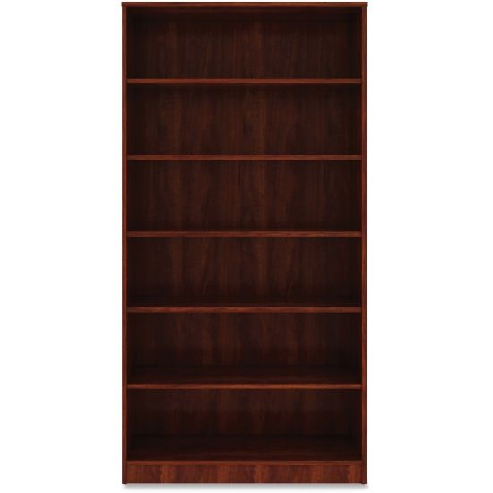 Picture of Lorell Essentials 72inH 6-Shelf Bookcase, Cherry