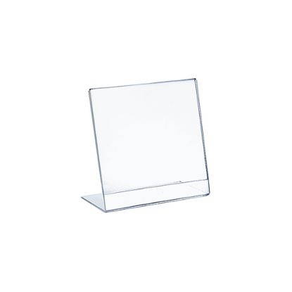 Picture of Azar Displays Acrylic L-Shaped Sign Holders, 10in x 8in, Clear, Pack Of 10