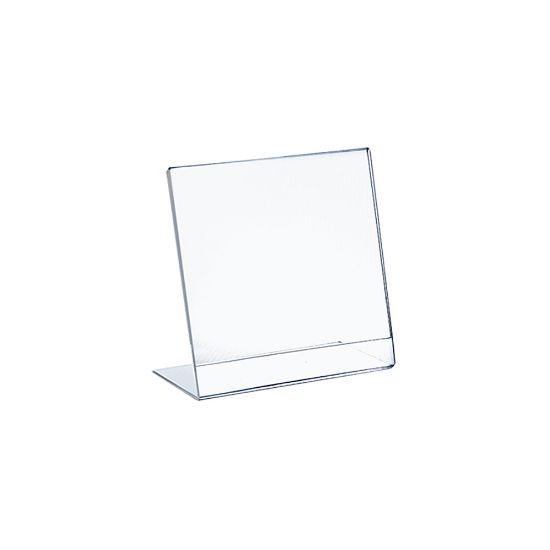 Picture of Azar Displays Acrylic L-Shaped Sign Holders, 10in x 8in, Clear, Pack Of 10