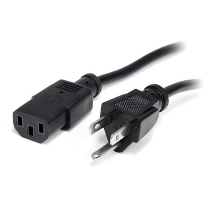 Picture of StarTech.com 20 ft Standard Computer Power Cord - NEMA5-15P to C13