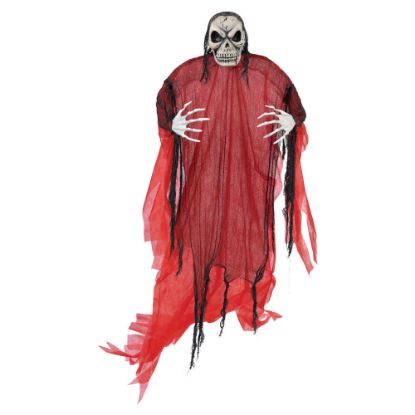 Picture of Amscan Halloween Giant Hanging Reaper Prop, 84inH x 35inW x 15inD, Red